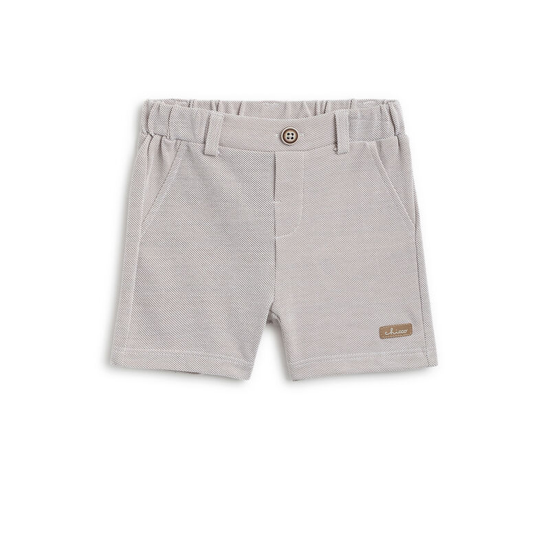 Boys Medium Natural T-shirt with Short Pants image number 2